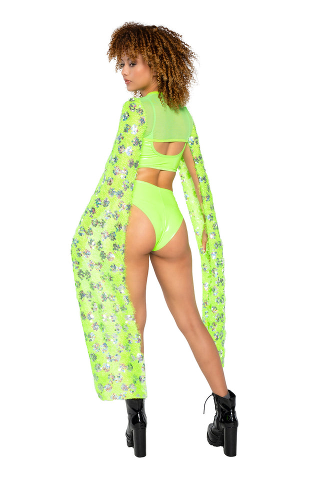 JR201 - Sequin Drop Sleeve Shrug