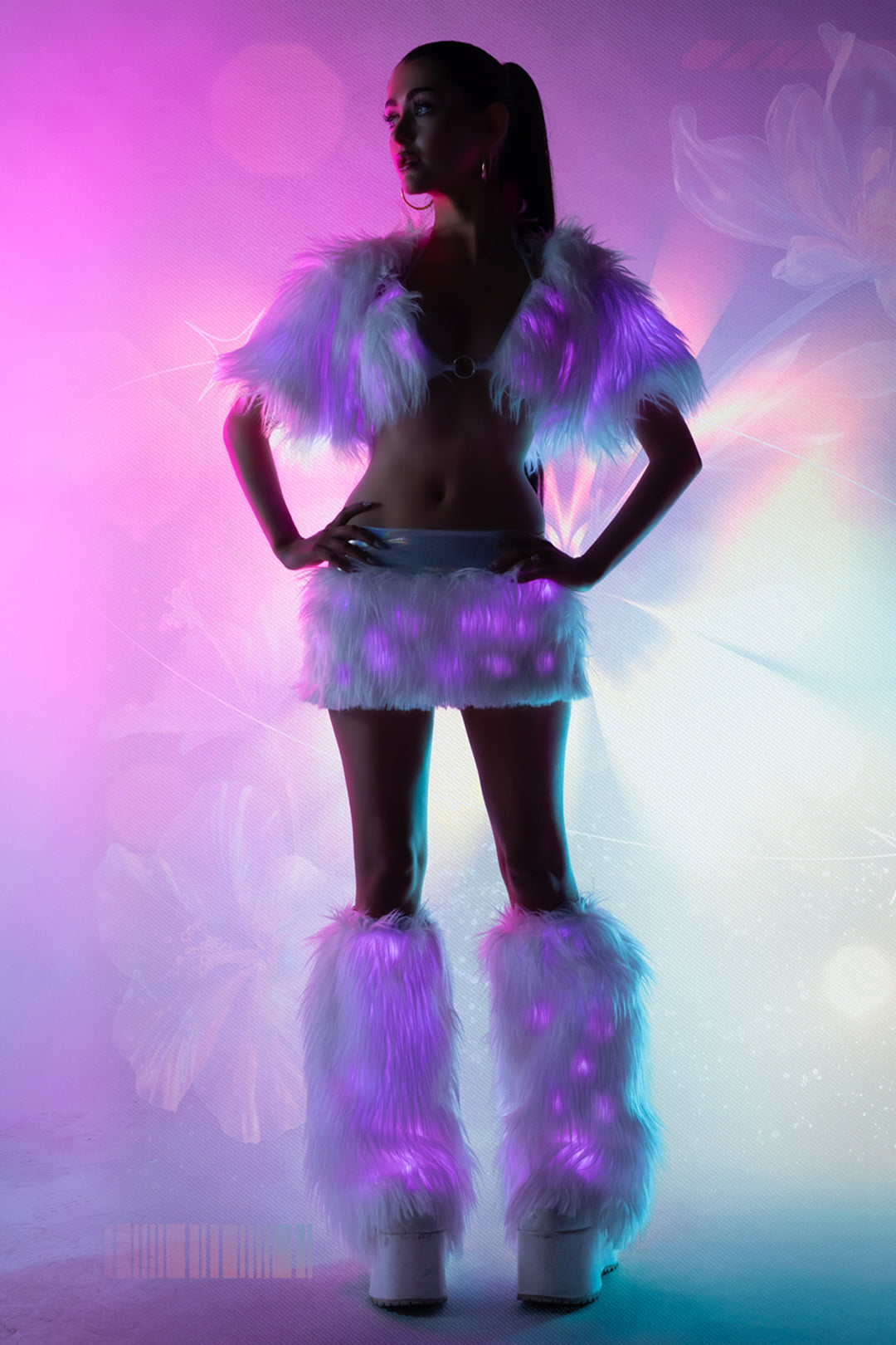FF429 - Light-Up Faux Fur Legwarmers