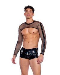 6513 - Vinyl with Iridescent Pint Shorts