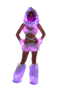 FF427 - Faux Fur Light-Up Skirt