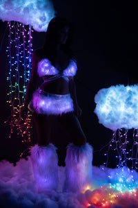 FF429 - Light-Up Faux Fur Legwarmers