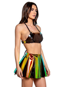 FR120 - Vinyl Pleated Skirt***50% OFF***