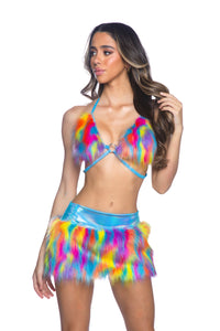 JR225 - Faux Fur Skirt