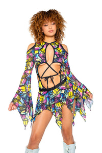 JR162 - Mesh Flow Skirt