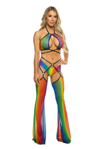 JR212 - Rainbow Mesh Chaps