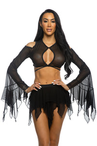 JR166 - Mesh Flow Skirt