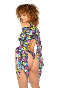 JR160 - Spandex/Mesh Flow Bodysuit