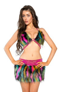 JR225 - Faux Fur Skirt