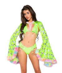 JR200 - PVC Lace-Up Mini Short